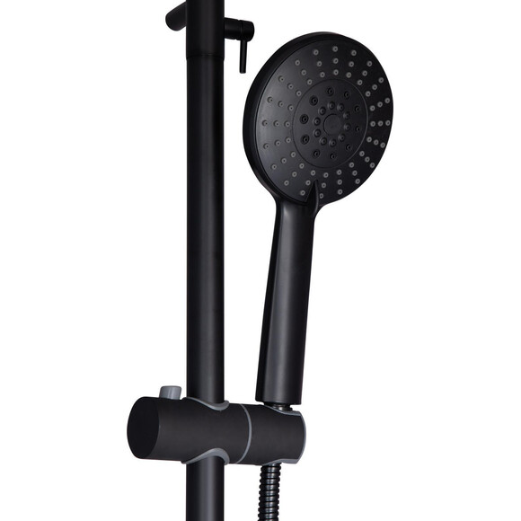 Душова система Lidz Aria Black 06S-BES (LDARI1032BLA43371, чорна матова, з виливом), фото , изображение 6