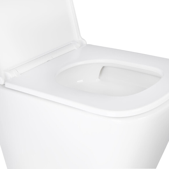 Безободковый подвесной унитаз Qtap Tern Ultra Quiet QT1733052EUQW (с сиденьем), фото 4