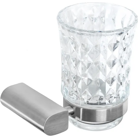 Склянка для зубних щіток Rea Nickel Brushed REA-77036 (322224, брашований нікель, настінна), Колір виробника: брашований нікель, фото , изображение 4