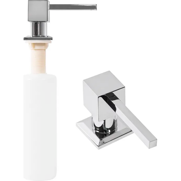 Дозатор для миючого засобу Rea Chrome BAT-05011 (хром, 330 мл), Колір виробника: хром, фото 