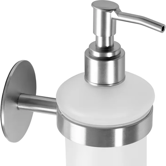 Дозатор для рідкого мила Rea Nickel Brushed REA-77075 (322217, брашований нікель, настінний), Колір виробника: брашований нікель, фото , изображение 3