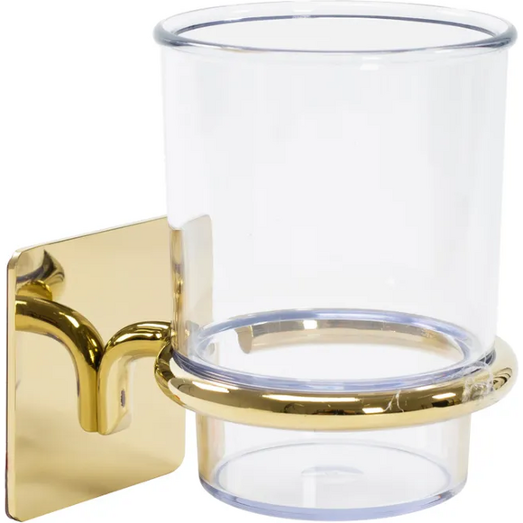 Склянка для зубних щіток Rea Gold REA-77063 (322189, золота, настінна), Колір виробника: золото, фото , изображение 2