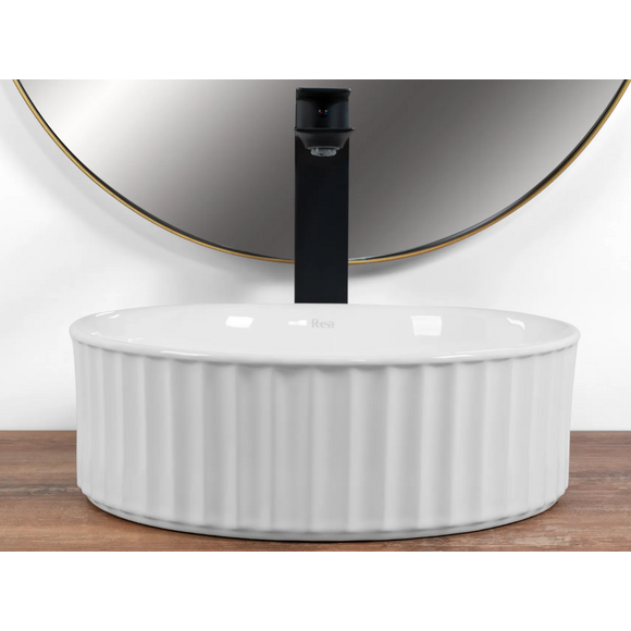 Раковина Rea Charlotte White REA-U6960 (36 см), фото , изображение 3