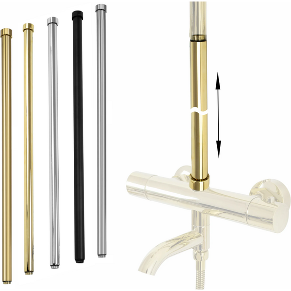 Удлинитель для душевого гарнитура Rea Brushed Gold REA-K6652 (615 мм, брашированное золото), Цвет производителя: брашированное золото (матовое), фото 3