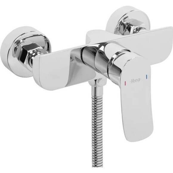 Смеситель для душа Rea Dart Chrome REA-B3303 (с лейкой и шлангом), Цвет производителя: хром, фото 4