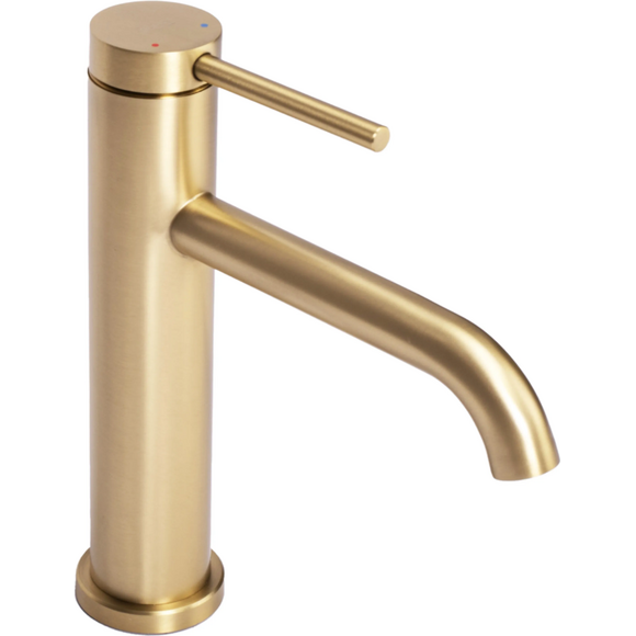 Смеситель для умывальника Rea Clif Brushed Gold REA-B5323 (брашированное золото), Цвет производителя: брашированное золото (матовое), фото 2