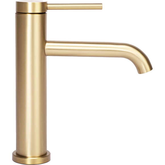 Смеситель для умывальника Rea Clif Brushed Gold REA-B5323 (брашированное золото), Цвет производителя: брашированное золото (матовое), фото 3