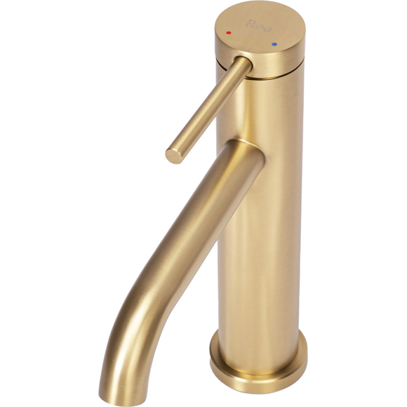 Смеситель для умывальника Rea Clif Brushed Gold REA-B5323 (брашированное золото), Цвет производителя: брашированное золото (матовое), фото 4