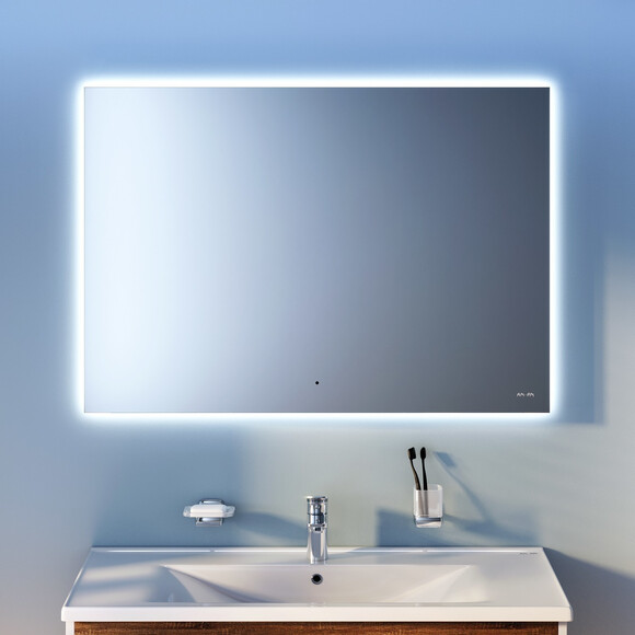 Зеркало для ванной комнаты Am.Pm X-Joy M85MOX11001WG38  (100x70 см, с LED-подсветкой, с ИК-сенсором), Доступные размеры: 100 x 70, фото 