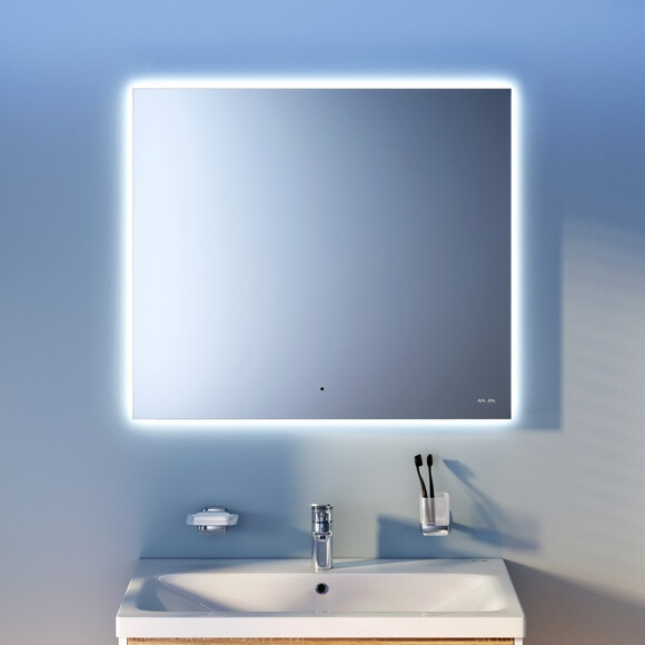 Зеркало для ванной комнаты Am.Pm X-Joy M85MOX10801WG38 (80x70 см, с LED-подсветкой, с ИК-сенсором), Доступные размеры: 80 x 70, фото 