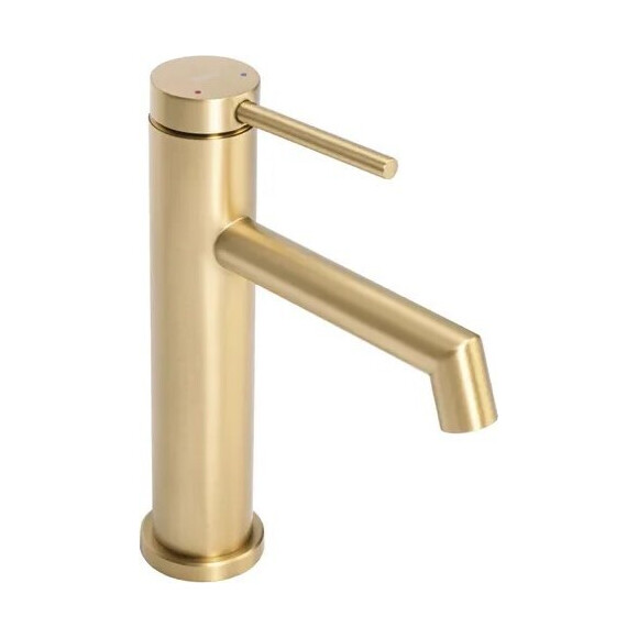 Смеситель для умывальника Rea Foss Brushed Gold REA-B5316 (брашированное золото), Цвет производителя: брашированное золото (матовое), фото 