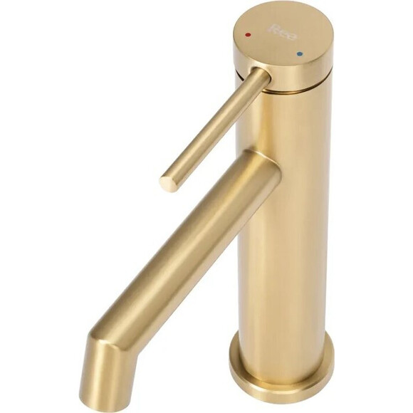 Смеситель для умывальника Rea Foss Brushed Gold REA-B5316 (брашированное золото), Цвет производителя: брашированное золото (матовое), фото 3