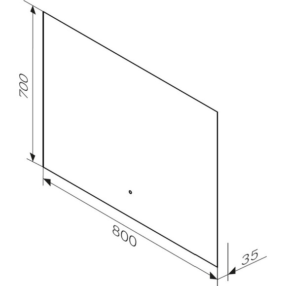 Зеркало для ванной комнаты Am.Pm X-Joy M85MOX10801WG38 (80x70 см, с LED-подсветкой, с ИК-сенсором), Доступные размеры: 80 x 70, фото 2