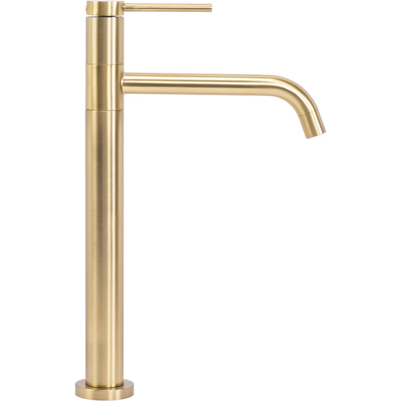 Змішувач для умивальника Rea Lugano Slim Brushed Gold REA-B4420 (брашоване золото, високий), Колір виробника: золото брашоване (матове), фото , изображение 2