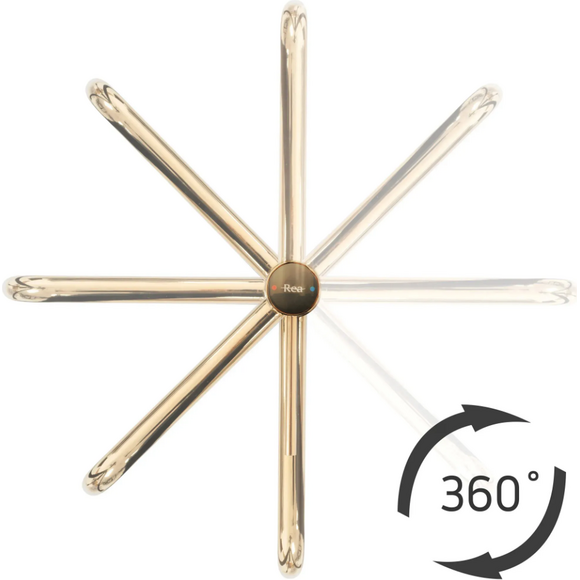 Змішувач для умивальника Rea Lugano Slim Brushed Gold REA-B4420 (брашоване золото, високий), Колір виробника: золото брашоване (матове), фото , изображение 4
