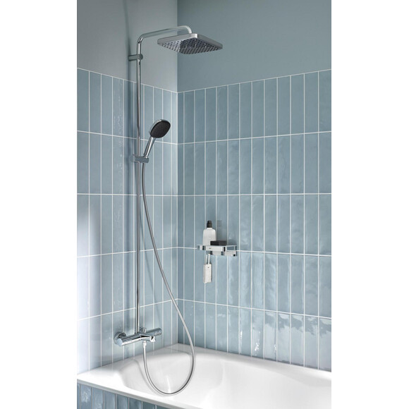Душевая система с термостатом Grohe QuickFix Vitalio Comfort 250 26984001 (с изливом), Цвет производителя: хром, фото 2