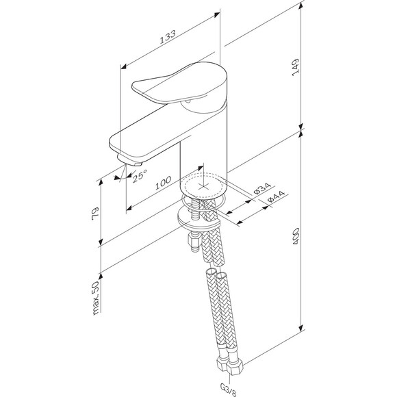 Смеситель для умывальника Am.Pm X-Joy F85A02133 (белый), фото 14