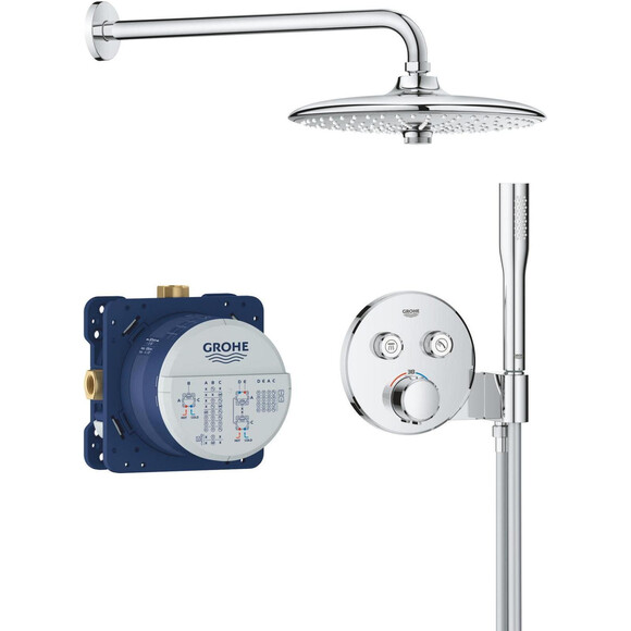 Душова система з термостатом Grohe QuickFix Precision Thermostat 34878000 (прихованого монтажу), фото 