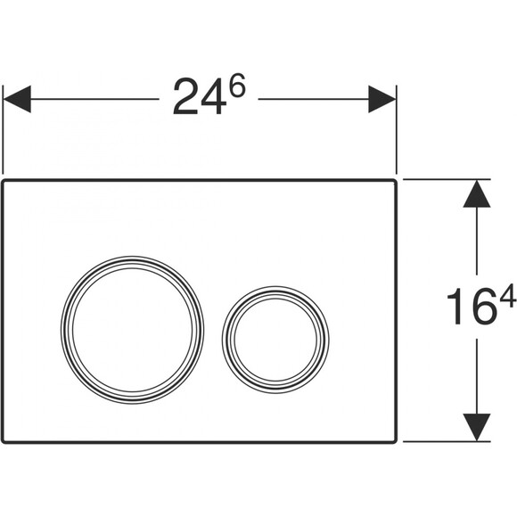 Смывная клавиша Geberit Sigma21 115.884.00.1 (по спецификации заказчика/хром), Цвет производителя: индивидуальный, хром, фото 3
