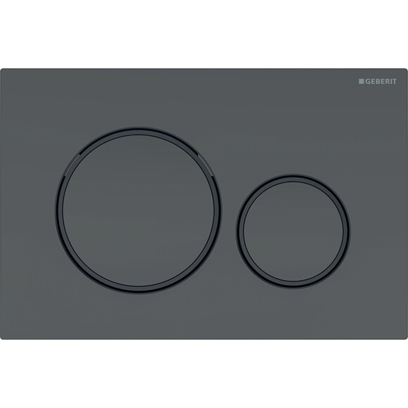 Смывная клавиша Geberit Sigma20 115.882.16.1 (черный матовый/черный глянец), Цвет производителя: черный матовый, черный глянец, фото 