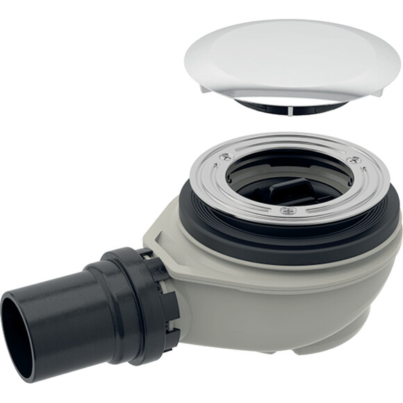 Сифон для душового піддону Geberit d90 150.552.21.1 (з декоративною кришкою), фото 