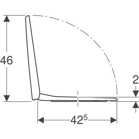 Сиденье для унитаза Geberit Selnova Square 500.336.01.1 (с микролифтом), фото 3