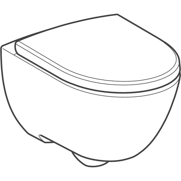 Безободковый подвесной унитаз Geberit Modo 502.939.00.1 (с сиденьем), фото 2