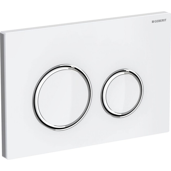 Смывная клавиша Geberit Sigma21 115.884.SI.1 (белый/хром), Цвет производителя: белый, хром, фото 3