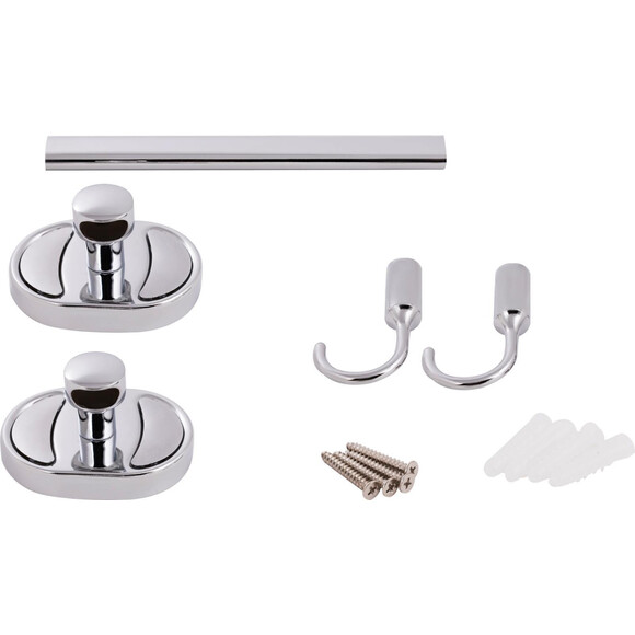 Крючок для ванной Lidz Oreo 0802 Chrome (LDORE0802CRM22173, двойной), фото 3