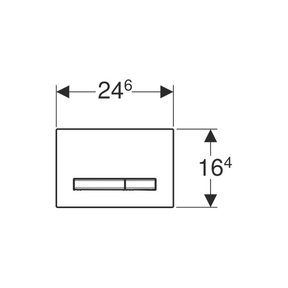 Смывная клавиша Geberit Sigma50 115.672.JV.2 (бетон/латунь), Цвет производителя: бетон, латунь, фото 3