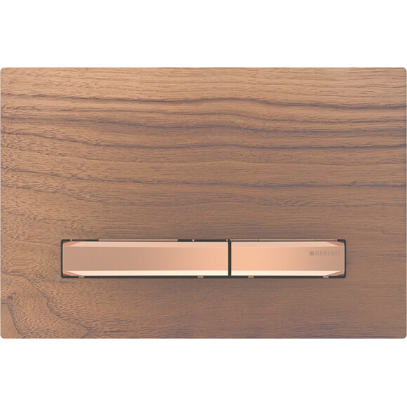 Смывная клавиша Geberit Sigma50 115.670.JX.2 (черный орех/красное золото), Цвет производителя: черный орех, красное золото, фото 