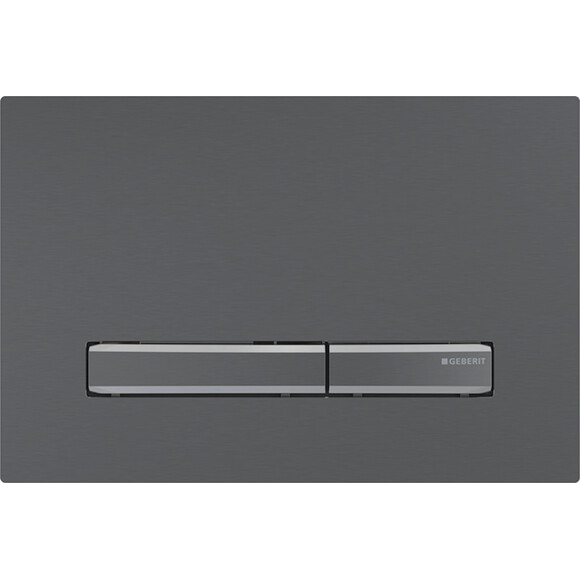 Смывная клавиша Geberit Sigma50 115.671.QD.2 (черный хром матовый/черный хром), Цвет производителя: черный хром матовый, черный хром, фото 