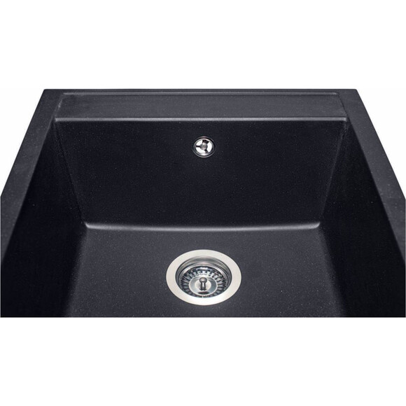 Мийка для кухні Miraggio Bodrum 510 Black Shine 0002245 (50x49, чорна, із сифоном), Доступні розміри: 51 x 50, Колір виробника: чорний, фото , изображение 7