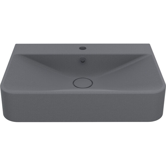 Умывальник Miraggio Chamonix Mirastone Gray 8813457 (65x43 см, серый), Цвет производителя: серый, Технология производства: Mirastone, фото 2