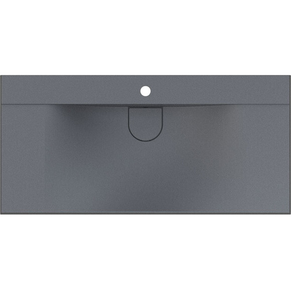 Умывальник Miraggio Fly 1000 Mirastone Gray 0001454 (100x48 см, серый, с крылом), Доступные размеры: 100 x 48, Цвет производителя: серый, Технология производства: Mirastone, фото 3