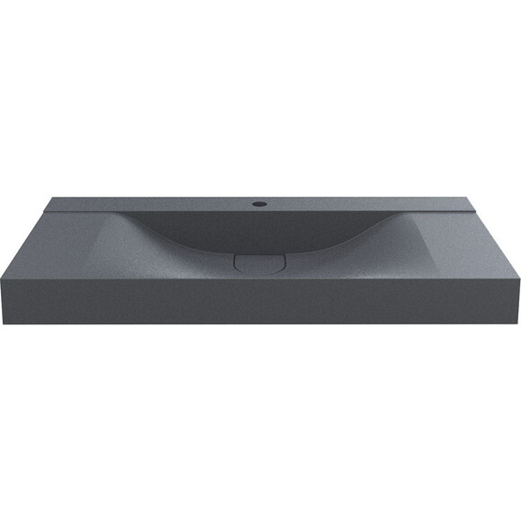 Умывальник Miraggio Fly 1000 Mirastone Gray 0001454 (100x48 см, серый, с крылом), Доступные размеры: 100 x 48, Цвет производителя: серый, Технология производства: Mirastone, фото 2