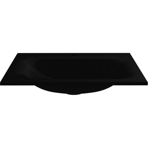 Раковина Miraggio Jessel 600 Mirastone Black Shine 8813465 (60x45 см, черная), Доступные размеры: 60 x 45, Цвет производителя: черный, Технология производства: Mirastone, фото 3