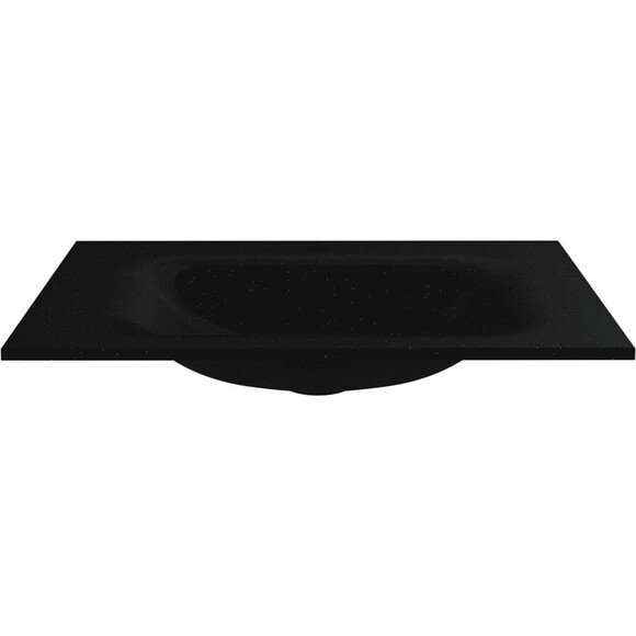 Раковина Miraggio Jessel 700 Mirastone Black Shine 8813466 (70x45 см, черная), Доступные размеры: 70 x 45, Цвет производителя: черный, Технология производства: Mirastone, фото 3