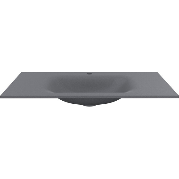 Раковина Miraggio Jessel 1000 Mirastone Grey 8813469 (100x45 см, серая, с крылом), Доступные размеры: 100 x 45, Цвет производителя: серый, Технология производства: Mirastone, фото 3