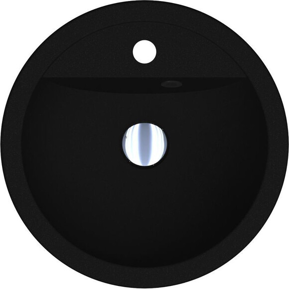 Умывальник Miraggio Madison Mirastone Black Shine 8813472 (43 см, черный), Цвет производителя: черный, Технология производства: Mirastone, фото 2