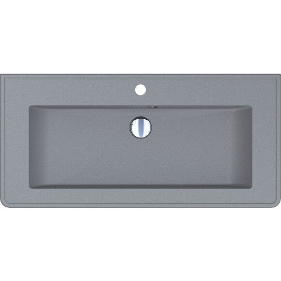 Умивальник Miraggio Tres Mirastone Gray 0001509 (90x43 см, сірий), Колір виробника: сірий, Технологія виробництва: Mirastone, фото , изображение 2