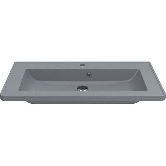Умивальник Miraggio Tres Mirastone Gray 0001509 (90x43 см, сірий), Колір виробника: сірий, Технологія виробництва: Mirastone, фото , изображение 3