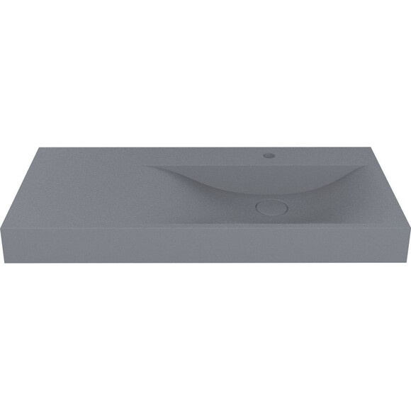 Умивальник Miraggio Viola 1000 R Mirastone Gray 8813431 (100x46 см, сірий, з крилом), Доступні розміри: 100 x 46 R, Колір виробника: сірий, Технологія виробництва: Mirastone, фото , изображение 2