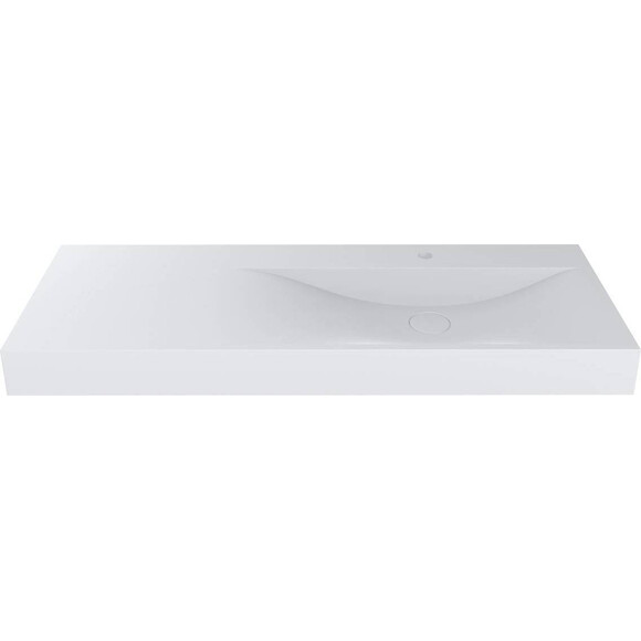 Раковина Miraggio Viola 1200 R Mirasoft 8813436 (120x46 см, белая матовая, с крылом), Доступные размеры: 120 x 46 R, Цвет производителя: белый матовый, Технология производства: Mirasoft Technology, фото 2
