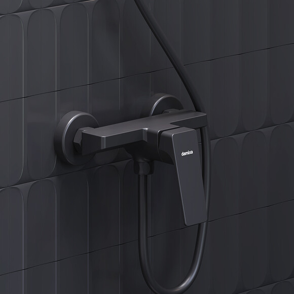 Смеситель для душа Damixa Merkur 402000300 (черный матовый), Цвет производителя: черный матовый, фото 2