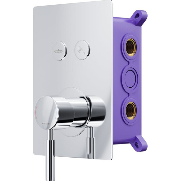 Душева система Corsan Chrom + Box CMZ068CH (прихованого монтажу), фото , изображение 3