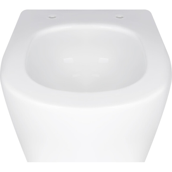 Безободковый подвесной унитаз Qtap Swan Ultra Quiet QT16335179W (воронкообразный, с сиденьем), фото 8