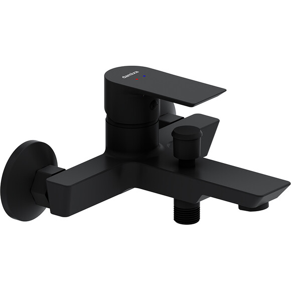 Змішувач для ванни Damixa Apollo 471000300 (чорний матовий), Колір виробника: чорний матовий, фото 