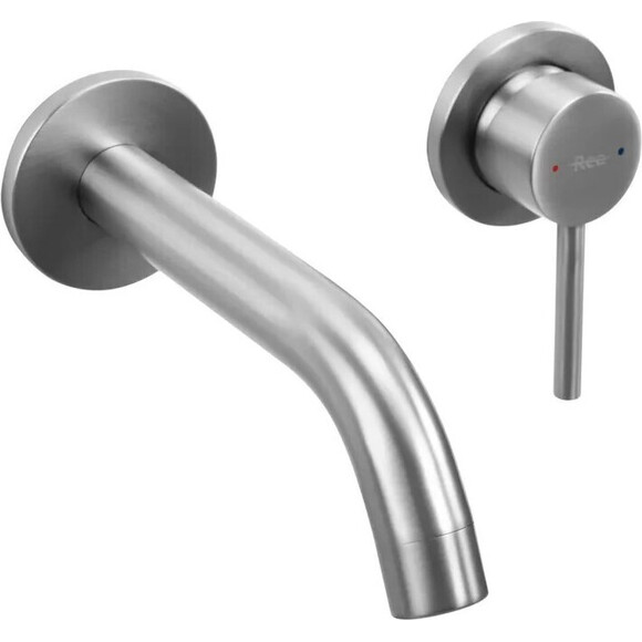 Смеситель скрытого монтажа для умывальника Rea Owen Nikiel Brushed + Box REA-B5335 (брашированный никель, внутренняя часть в комплекте), Цвет производителя: брашированный никель, фото 3