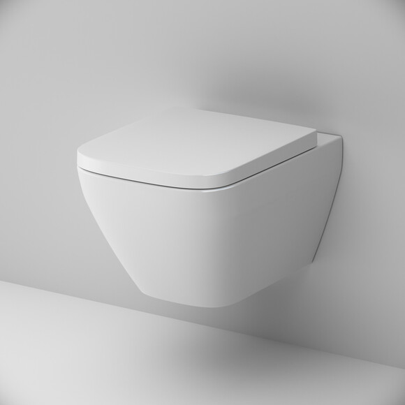 Безободковый подвесной унитаз Am.Pm Spirit V2.0 Square FlashClean C701701SC (с сиденьем), фото 4